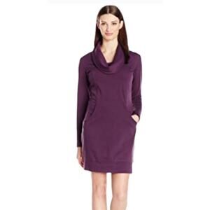 Merrell Indira Geometric Cowlneck Ponte Knit Dress XXS Long Sleeve Pocket Dress